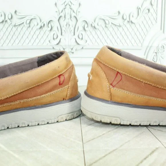 LL Bean All Week Brown Leather Slip On Moccasin Slipper Shoes Size 11 - Picture 8 of 9